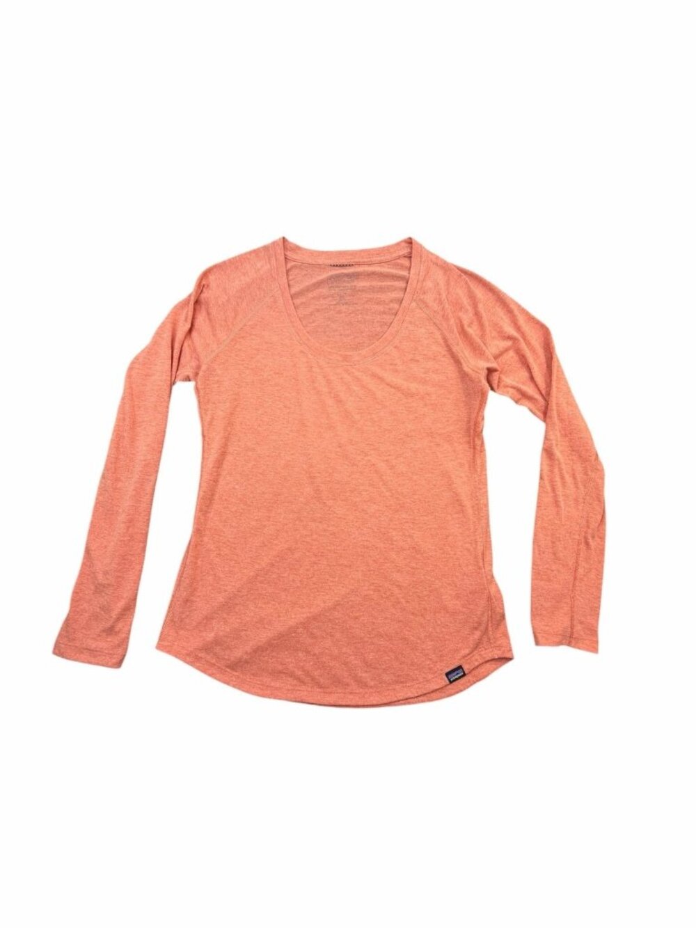 Patagonia Capilene Cool Trail Long Sleeve Shirt Womens Medium Orange Lightweight